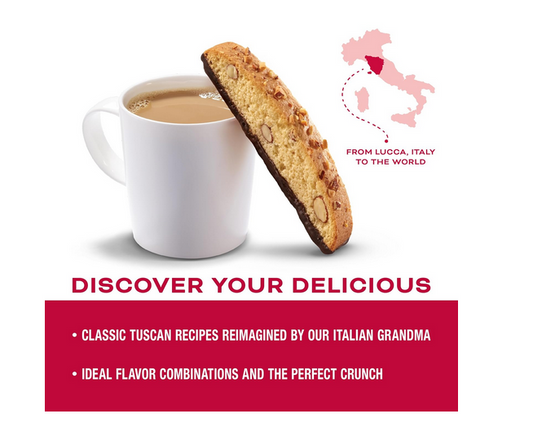 Nonni's Cioccolati Biscotti - Individually Wrapped Italian Almond & Dark Chocolate Cookies - Kosher Coffee Biscotti - 21 oz